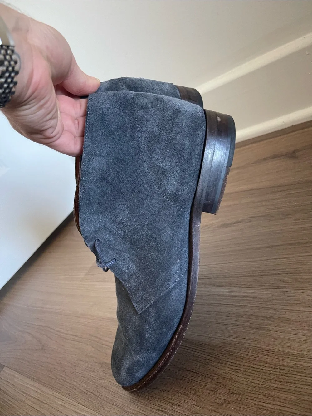 Suede Chukka Boots - Blue